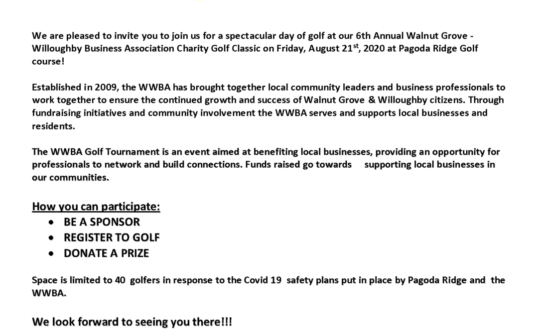 6th Annual WWBA Charity Golf Classic